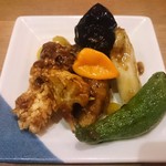 自然派中華 クイジン - 牡蠣､銀杏､おこげの四川唐辛子炒め