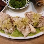 自然派中華 クイジン - 前菜の盛合せ　真鯛のうすいえんどうソース