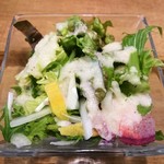 自然派中華 クイジン - 共通 自家製ドレッシングサラダ　蕪のドレッシング