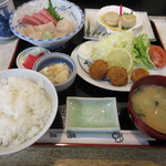 特製ホタテ定食 2500円　(2018.1)