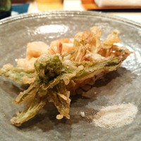 荒木町たつや - ふきのとう　マナガツオと蓮根　芹の根とイカ