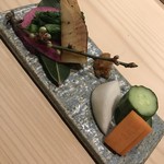 鳥かど - たけのこ、漬物