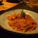 イタリア料理 アルセーバ - ワインで煮込んだ牛ほほ肉　トマトクリームソース♪