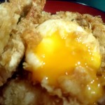 オリーブ天ぷら 玉衣 - 天丼の卵天ぷら