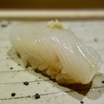 すし宮川  - ［2018/01］寿司③ あおりいかの握り 山わさび