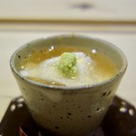 すし宮川  - ［2018/01］酒肴① 金目鯛の蕪蒸し あんかけ わさび