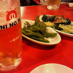 Gyouzaya Ni No Ni - 生ビールと枝豆とたたきキュウリ