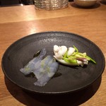 スガハラ - 鹿児島 あおりいか（刺身 + ボイルと庄内あさつきのヴィネグレット和え）