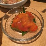 和久良 - ホヤを食べるのは初めてです。珍味ですね〜。日本酒が進むようです。