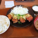 から好し - 油淋鶏定食杏仁豆腐付きご飯大盛