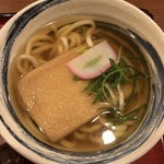 Kineya - きつねうどん定食（かやく御飯） ¥790 のきつねうどん