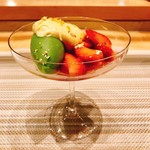 SUGALABO - ★7奈良　中井農園　いちご「古都華」　香草ソルベ