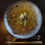 ミチスガラ - 由比産シラスとベビーホタテ 白菜のペペロンチーノ スパゲティーニ