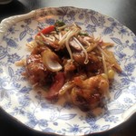 中華工房おかげさま - 牡蠣のオイスターソース炒め。