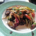 中華工房おかげさま - 牛肉のにんにく炒め