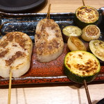 Kushiyaki Tei - 蓮根の肉詰め、ベジ