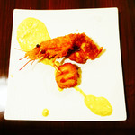 キオッチョラ - 赤エビとホタテのフリット