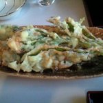 盧山 - 行者にんにくの天ぷら（メニューにはありません）