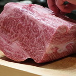 肉割烹 上 - 川岸牧場産