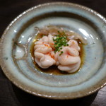 肉割烹 上 - 白子とアキレス腱