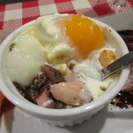 ビストロ アオキ - 鴨のパストラミの温泉玉子添えグラタン