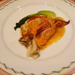 パルファン・ヴェール - スズキのムニエル有頭海老添え