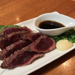 牛タン炭JIRO 田町店 - 肉バル ミートピア 田町店(東京都港区芝浦)珍・ダチョウのたたき 780円