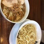 麺匠 大黒 - 日替り 味噌つけ麺 大盛り 熱盛り 極太麺 734円^ ^ CP 満点 お腹いっぱい 笑