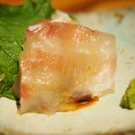 立場割烹 SSAW - 三種のかき揚げ丼 1000円 の真鯛の昆布〆