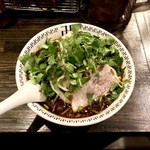 スパイス・ラー麺 卍力 - ＜2018年02月再訪・38回目＞スパイスラーメン・もやし・パクチー・にんにく・1 ,080円