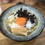 きくや - イカ肝ドHENTAI肝つけ汁TKG雑炊w