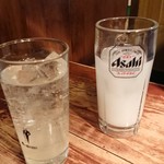 焼肉居酒屋 くまみちゃん  - レモンサワーとカルピス