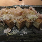 手打ち十割そば 振甫町 縁 - 厚揚げ豆腐