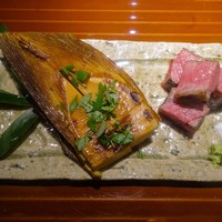 紀風 - 焼きタケノコ，熊本あか牛