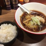 麺や134 - 正油ラーメン＋ライス