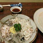 風鈴坊 - 2018フグの皮サシ…部位によって味が違う