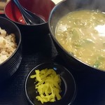 坂出 - カレーそば定食