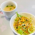NaaaaN - セットのサラダ＆スープ