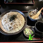 花しょうぶ - セットメニューから　海老天丼盛りそばセット