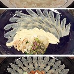 おお矢 - 河豚、鱧、おこぜの芸術的薄造り