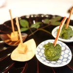 MAVO - 和チーズとフキの抹茶フリット