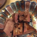 和洋酒菜 ひで - タン元ステーキ