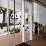 森戸茶房 - ペットはテラスで