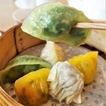 森戸茶房 - ニラ入り蒸し餃子