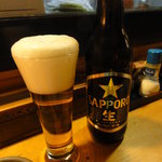 やまき - ビール大瓶（\530）