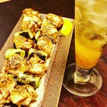 相撲茶屋 ちゃんこ 江戸沢 - ジャンボ焼き鳥串 塩