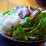 大和 - 鮑茸、はなびら茸、菜の花、白菜、ネギ、葛