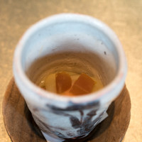 白金台こばやし - 2018.2 釧路バフンウニ 自家製カラスミ 丸めて焼いた赤飯 白味噌餡
