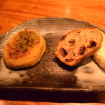 炭火割烹 蔓ききょう - フォアグラのコロッケ。めちゃ濃厚。