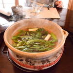 比良山荘 - 野菜と一緒に食べます。